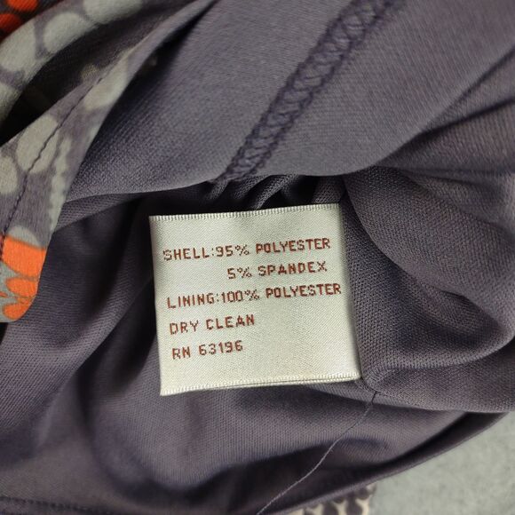 IVY & BLU MAGGY BOUTIQUE Geometric Lines Circles Mod Poppy Wrap Dress, Sz 4 - Picture 5 of 5